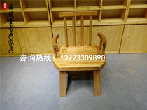 Full solid wood leaning back chair Chair Dining Room Tea Chair Minima Personality Office Chair Outdoor Relaxation Chair Log Chair