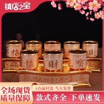 Hui Daily Starlight Shakin ceramic pendulum piece is dedicated to the worship of the Five Lianver Hall for the teacup of teacup and the Buddhist supplies of the holy water