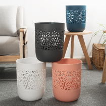 Carved Trash Can creative Home Living room Kitchen Bedroom Toilet Office Large plastic No cover Rubbish Bin