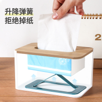 Spring drawing box custom living room creative custom logo tissue box Restaurant Hotel commercial napkin box printing advertisement