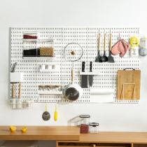 Kitchen hole board shelf non-perforated seasoning wall storage rack accessories DIY water heater adhesive hook