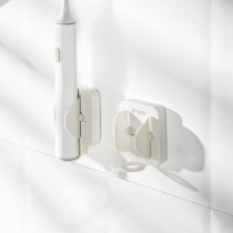 Automatic closing electric toothbrush storage rack toilet suction Wall holder tooth tool non-perforated wall toothpaste clip