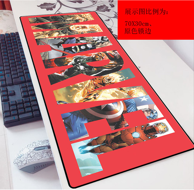 Marvel logo cartoon game 3mm mouse pad oversized 90x40 anime laptop keyboard pad customization Marvel logo cartoon game 3mm mouse pad oversized 90x40 anime laptop keyboard pad customization