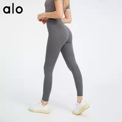 alo yoga yoga pants women's high waist hip-lift non-awkward line sports fitness pants thin nude quick-drying goddess pants