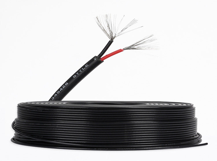 2464 18awg成品线 2芯护套线 18号线 dc电源线 2芯过粉线