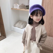 Girls Autumn Cardigan 2021 New Childrens Sweater 3 Baby Net Red Korean Edition Coat Knitwear 1-6 years old