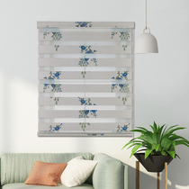 Toilet waterproof shutter curtain roll-up shade kitchen oil-proof lifting household shade non-perforated shutter