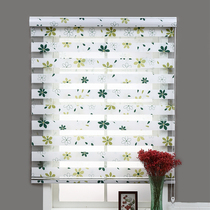 Non-perforated shutter curtain roller curtain soft yarn curtain living room kitchen toilet lifting shading toilet waterproof hand curtain