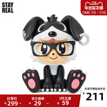 STAYREAL Wangwang little doll shepherd dog black doll handmade creative animal gift smooth tide