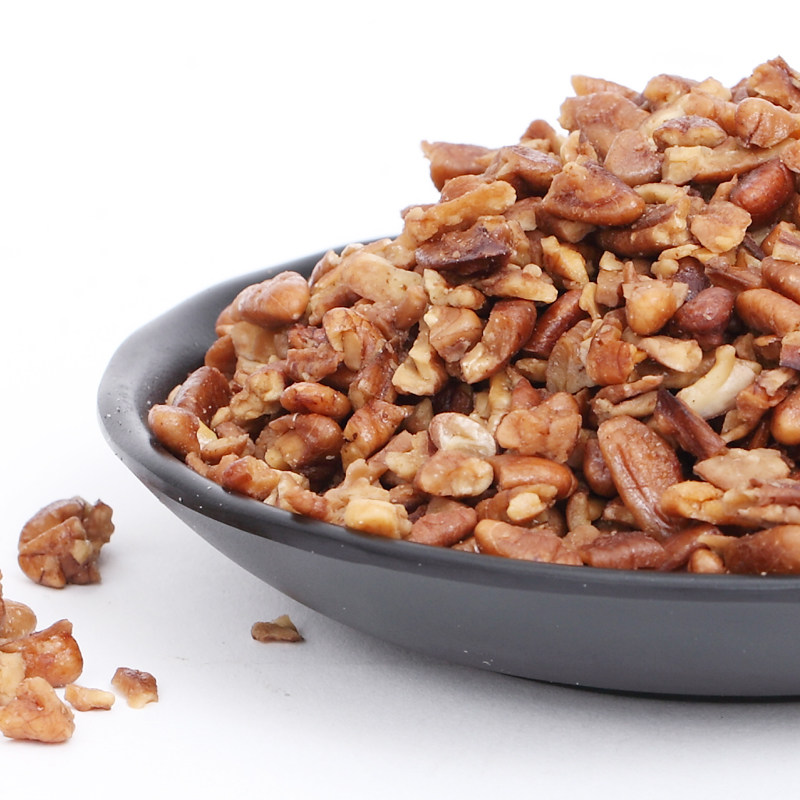 新货碧根果仁碎仁山核桃仁碎仁长寿果碎肉零食坚果炒货2罐包邮