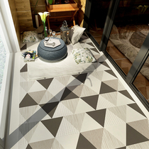 Nordic Kitchen Floor Tiles Stickers balcony floor Decorative Ground waterproof anti-slip Self-adhesive abrasion-resistant Aisle Floor Renovation