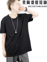 Corset handsome t short-sleeved t-shirt neutral cotton handsome t underwear loose long pajamas plastic corset without bandages to wear outside