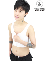Witt anke corset short zipper pure cotton bandage reinforced breathable corset cos plastic chest underwear handsome t