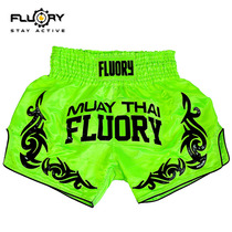 FLUORY Fire Base Muay Thai Fighting Sanda Fighting Training Competition Shorts Men and Women Adult Boxing Pants Pants New