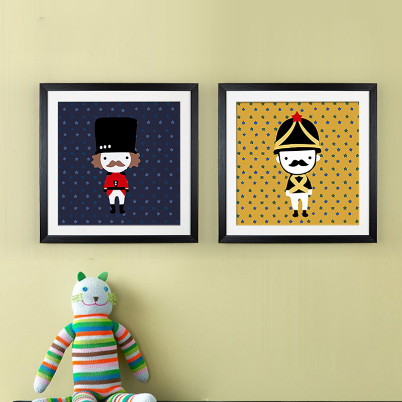 缀家坚定的红桃士兵现代简约客厅装饰画玄关墙