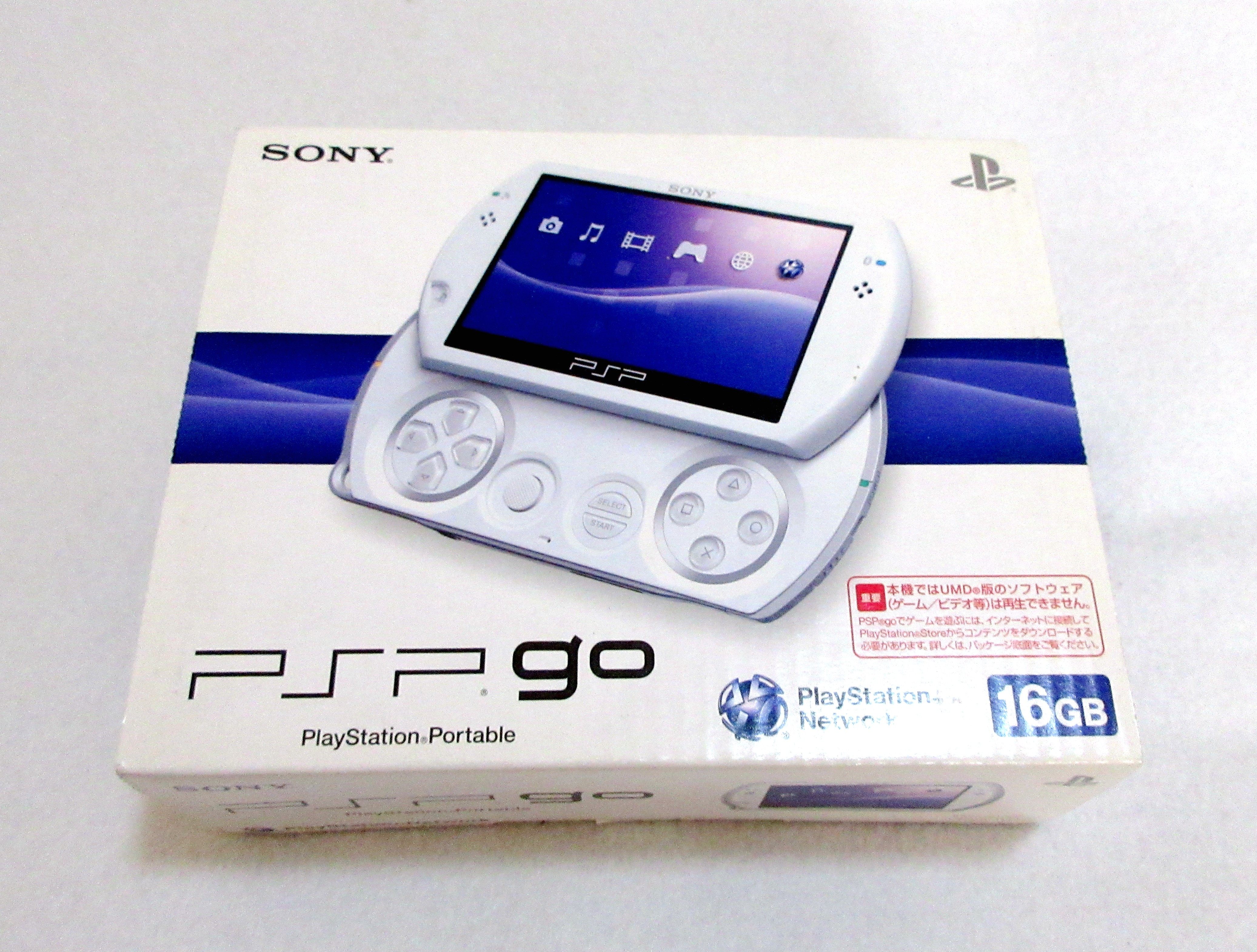 索尼 日版 pspgo 白色 掌机 全新未通电