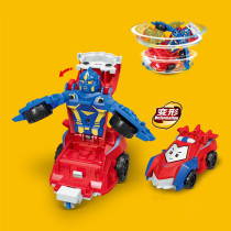 Collision deformation inertial drive cartoon car car robot model parent-child battle game boy children toy