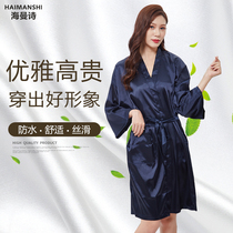 Barber shop hairdressing customer service high-grade guest gown beauty salon kimono tide brand hot dyeing waterproof hair oil customer clothes customization