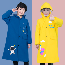 Childrens raincoats primary school students female boys children children whole body waterproof thick schoolbags school ponchos