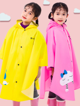 Childrens raincoat Girls cloak child baby kindergarten primary school student rain gear full body waterproof belt schoolbag Poncho