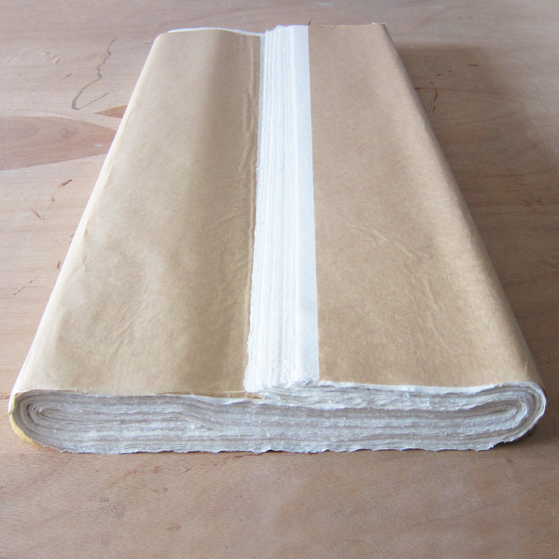 金宝堂纯手工宣纸四尺生宣毛笔书法纸国画专用创作书画毛边白宣纸