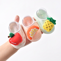 Summer taste fruit cartoon series baby cotton socks childrens doll socks dispensing non-slip sock socks