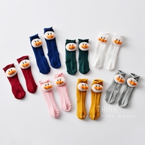 Baby doll socks summer air-conditioned room cotton childrens socks baby 0-2 year old floor socks in spring and autumn