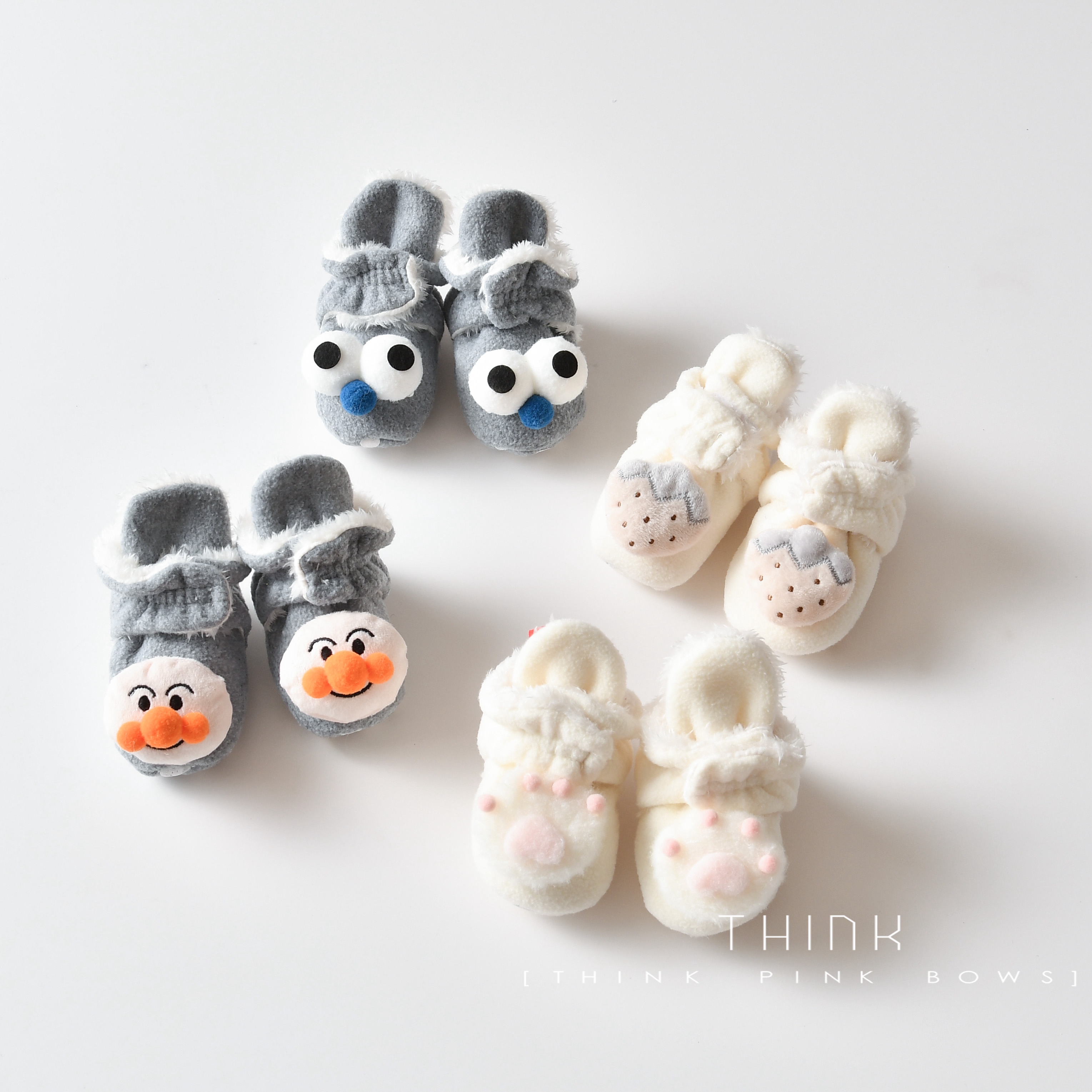 Winter cartoon plus sulfight warm baby shoes warm shoes baby cotton shoes baby cartoon shoes not drop shoes