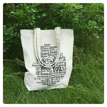 Handbag canvas womens shoulder Korean student lazy sail cloth bag Harajuku large capacity shopping bag spot