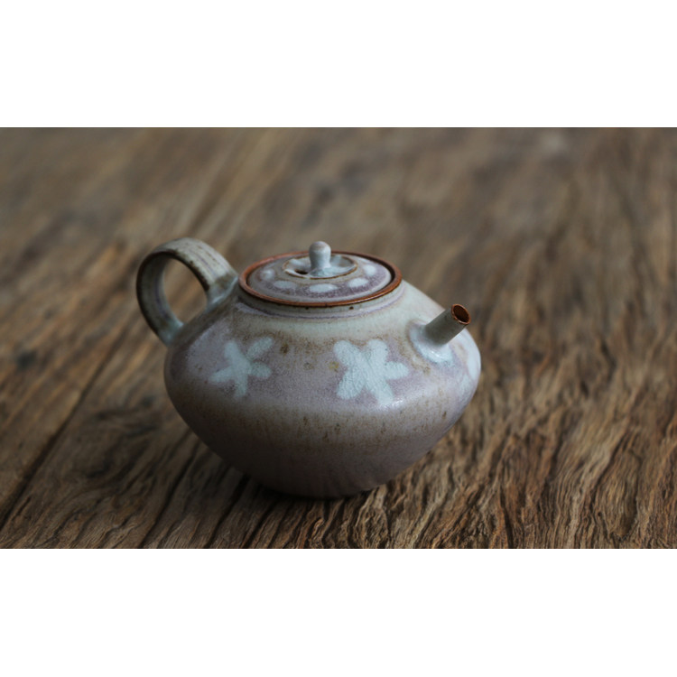 小茶铺 纯手作 灰釉陶泥壶 小品壶