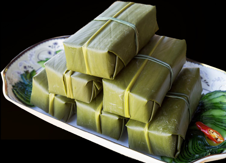 四川特产竹叶糕美食竹叶粑 尧坝邓黄粑 年糕糍粑糯米糕黄粑竹叶糕_双