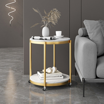 Simple modern living room movable sofa side table Italian style light luxury net red creative small coffee table corner table