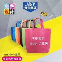 Non-woven bags customized tote bags customized environmental protection bags customized advertising shopping spot wholesale can print LOGO