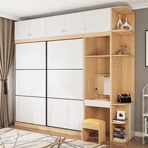 Sliding door wardrobe modern minimalist home bedroom with dressing table wardrobe whole cabinet sliding door Nordic wardrobe