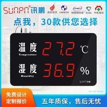 News Peng Industrial Temperature and humidity LED display electronic look board warehouse cold storage workshop environmental monitoring system software