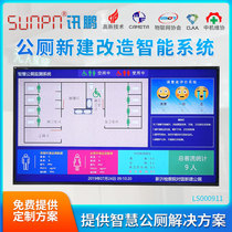 Smart public toilets toilet seats unmanned display environment traffic statistics evaluation toilet cloud platform management system