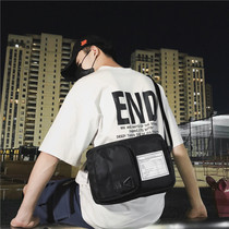 Mens bag ins Tide Cards Tooling Single Shoulder Bag Large Capacity Students Skew Satchel Men And Women Casual Fashion Mailbag