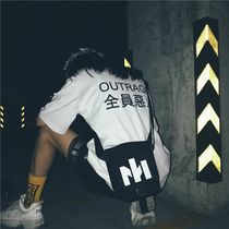 ins overfire tide sign street trending satchel bag single shoulder bag hip hop bag mobile phone bag bungee buns men and women