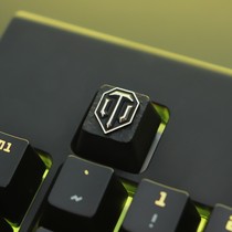 Tank World Logo Game Around Zinc Aluminum Alloy is a mechanical keyboard embossed key cap key Stone