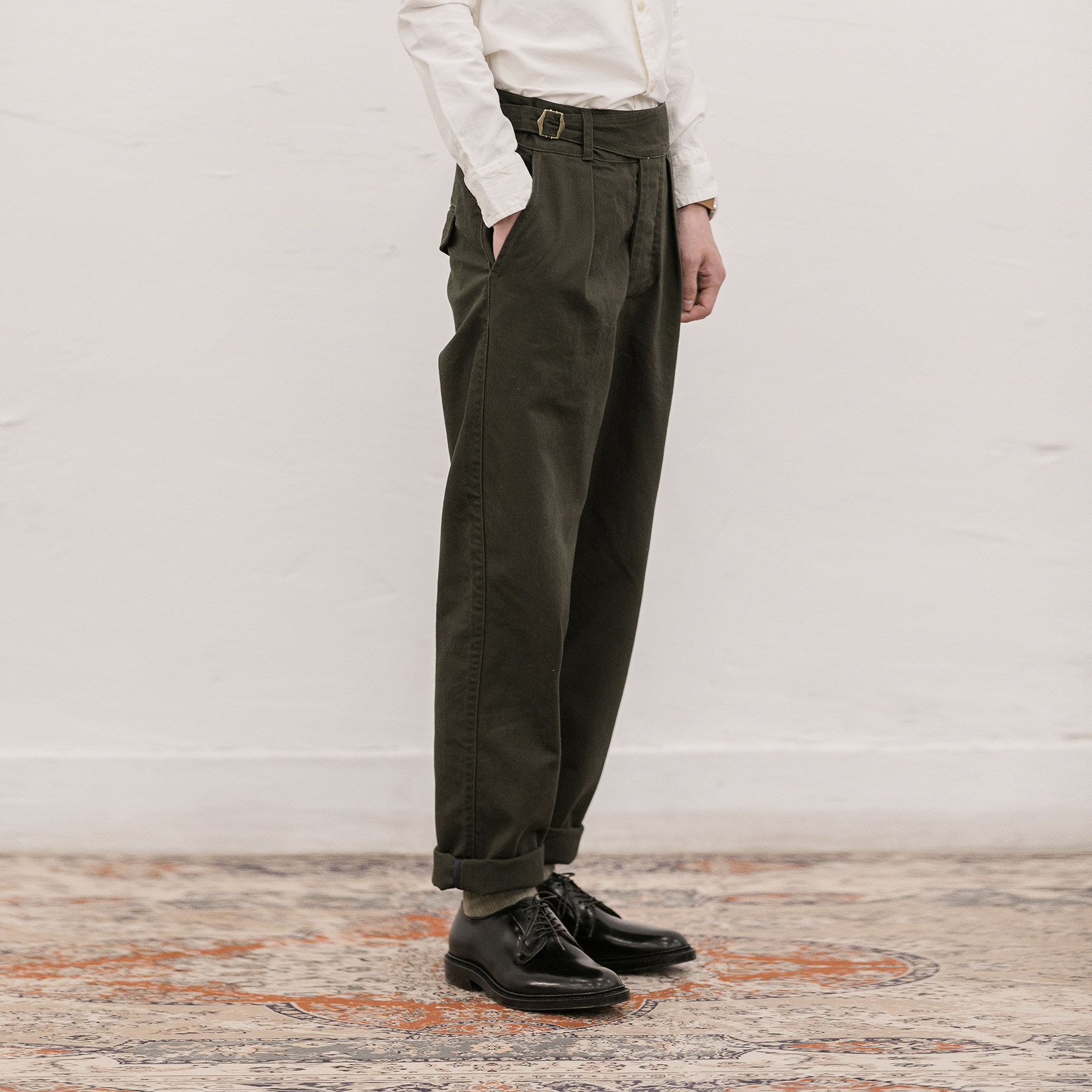 nvgsgurkhapants改良合身款廓尔格长裤深橄榄绿色复古风格