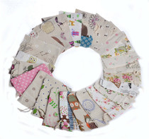Fashion printed linen bag Double soy sauce fungus bag Cotton bag Canvas bag Jewelry storage bag Mosquito repellent bag empty bag