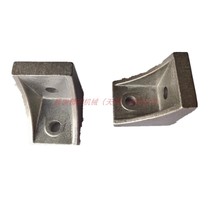 2-hole aluminum bracket for HBLFSN8-45 replacement of Misimi with protruding bracket for 1 row groove
