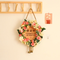 Welcome to the listed Garland personalized custom house flower shop sign wooden business QR code card customization