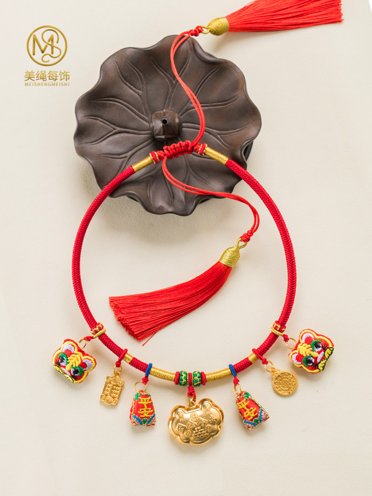 宝宝戴上就超有福气的长命锁项链真的绝了