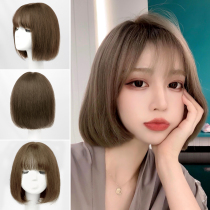 Wiggirl short hair full-heeled real-wire natural girl fashion short hair style round face bobo head