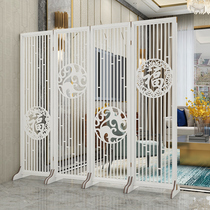 Modern European wooden multi-layer screen partition porch living room seat screen office restaurant hotel tea house bedroom folding screen