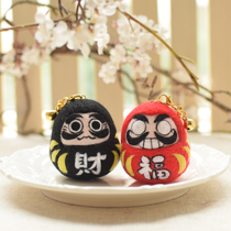 Qianying wool felt creative mascot Lucky Dharma poke music material bag DIY peripheral pendant
