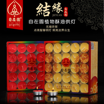 From the garden crisp oil lamp Smoke-free Long Ming 4 hours 8 hours candle 100 Grain Bodhi Lamp for Buddha Supplies