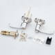 Bathroom door lock toilet three lever handle lock indoor bathroom kitchen toilet single tongue office hardware lock Bathroom door lock toilet three lever handle lock indoor bathroom kitchen toilet single tongue office hardware lock