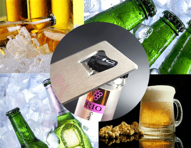 啤酒开瓶器 不锈钢创意信用卡式开啤酒瓶起子 启瓶器 餐饮用具
